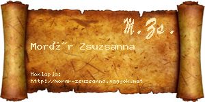 Morár Zsuzsanna névjegykártya